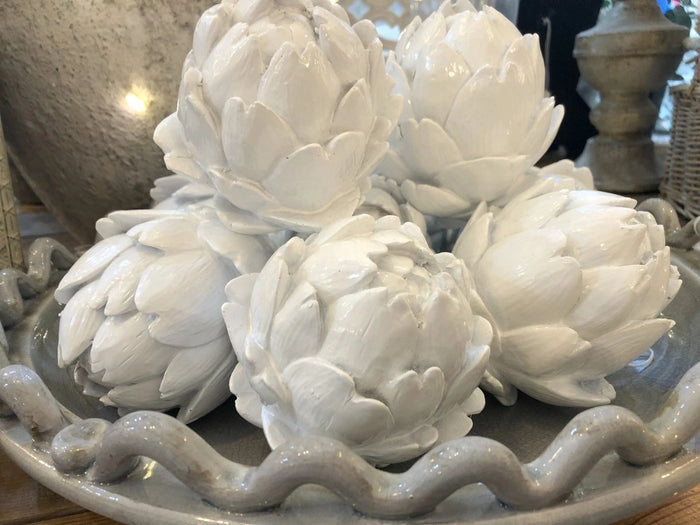 White Artichoke Decoration