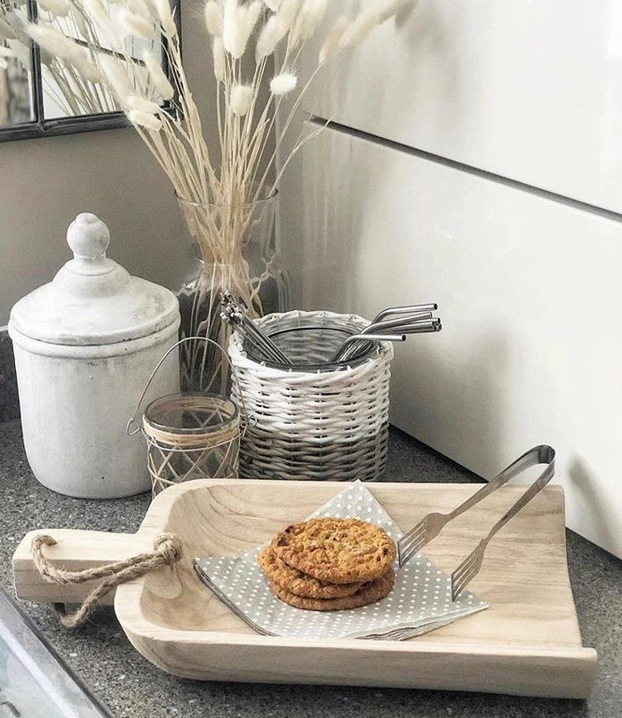 Wooden Scooped Tray