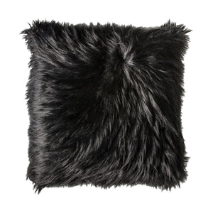 Black Henshaw Faux Fur Cushion