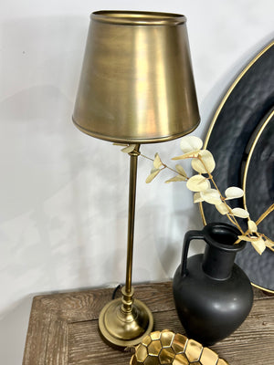 Round Brass Hendon Table Lamp