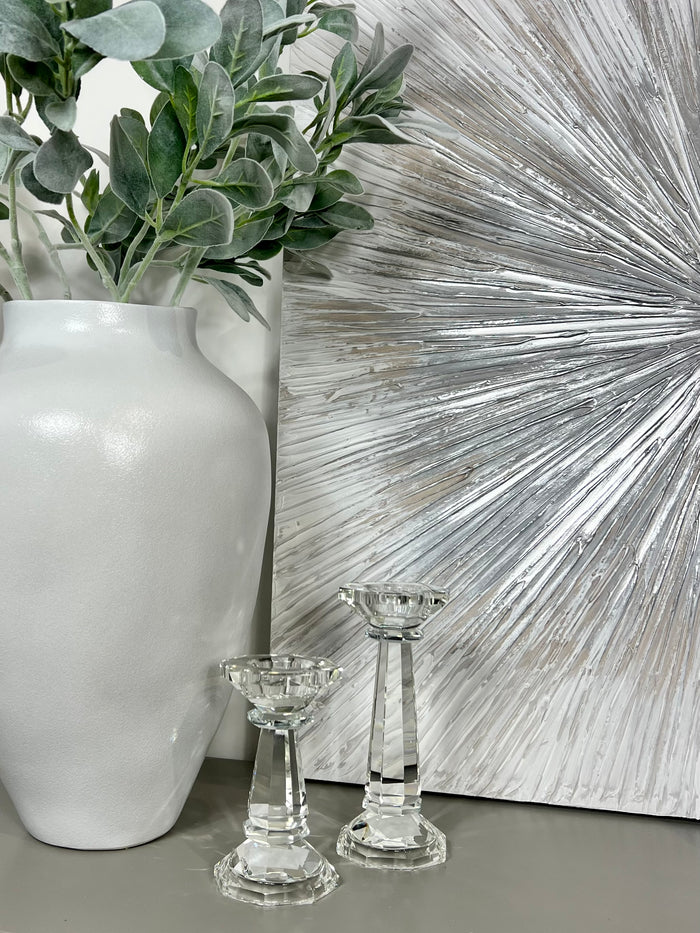 Clinton Crystal Candle Holders - 2 Sizes