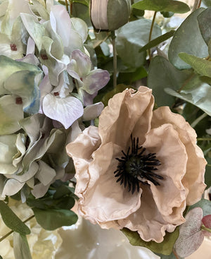 Dusky Pink Poppy Stem