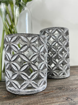 Leaf Lattice Candle Holder - 2 Sizes