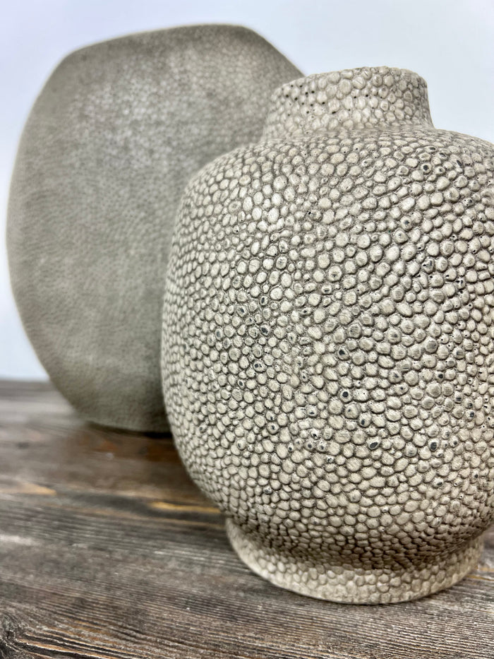 Textured Rayskin Vase - 2 Styles