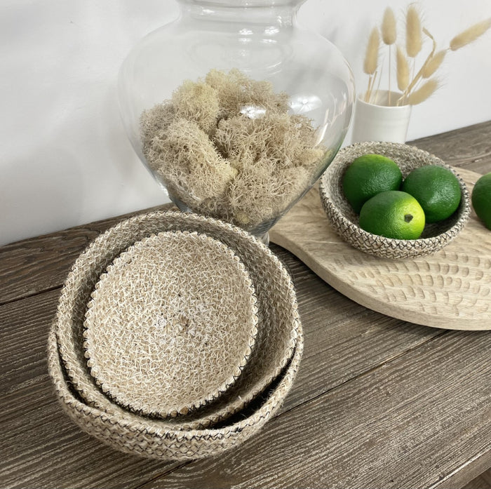 Set of 4 Jute Bowls