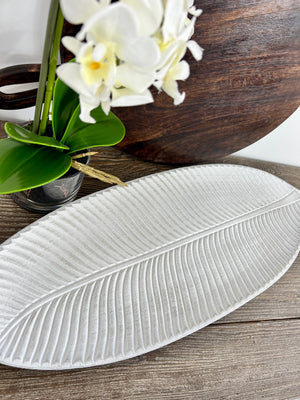 White Leaf Tray