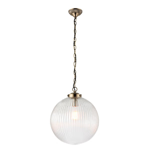 Pewsey Ribbed Pendant Light - 2 Sizes