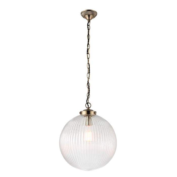 Pewsey Ribbed Pendant Light - 2 Sizes