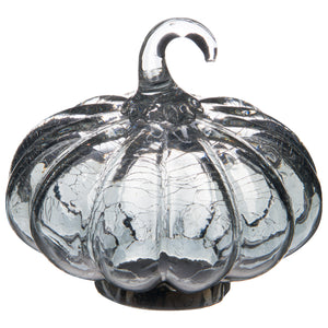 Smoked Glass Pumpkins - 2 Sizes