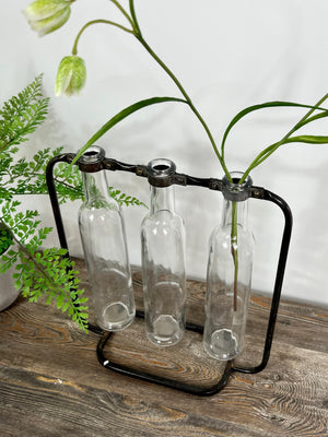 Three Bottle Bud Vase