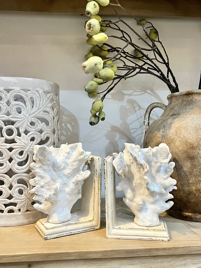 Coral Bookends