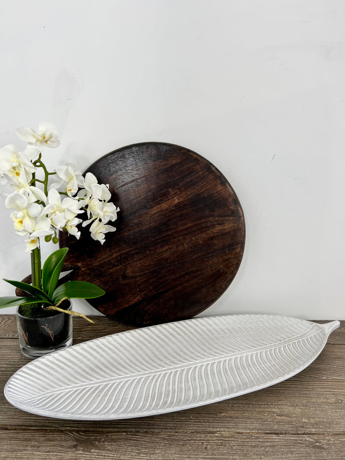 White Leaf Tray