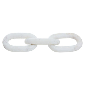 Moran White Marble Chain Ornament