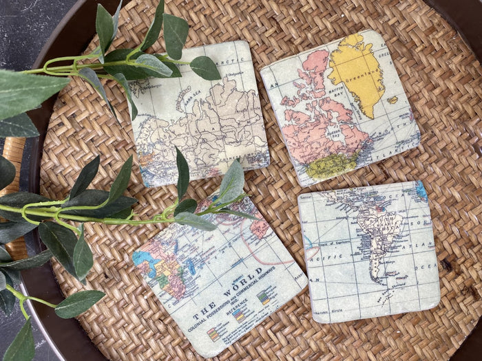 Set of 4 Map Coasters